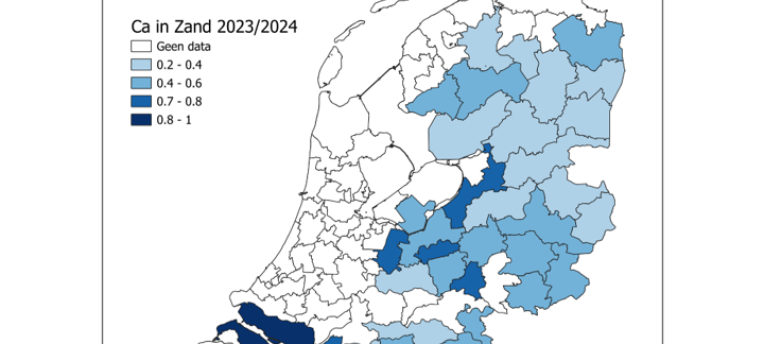Calciumgehaltes in kaart