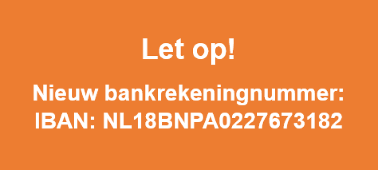 Nieuw bankrekeningnummer Eurofins Agro